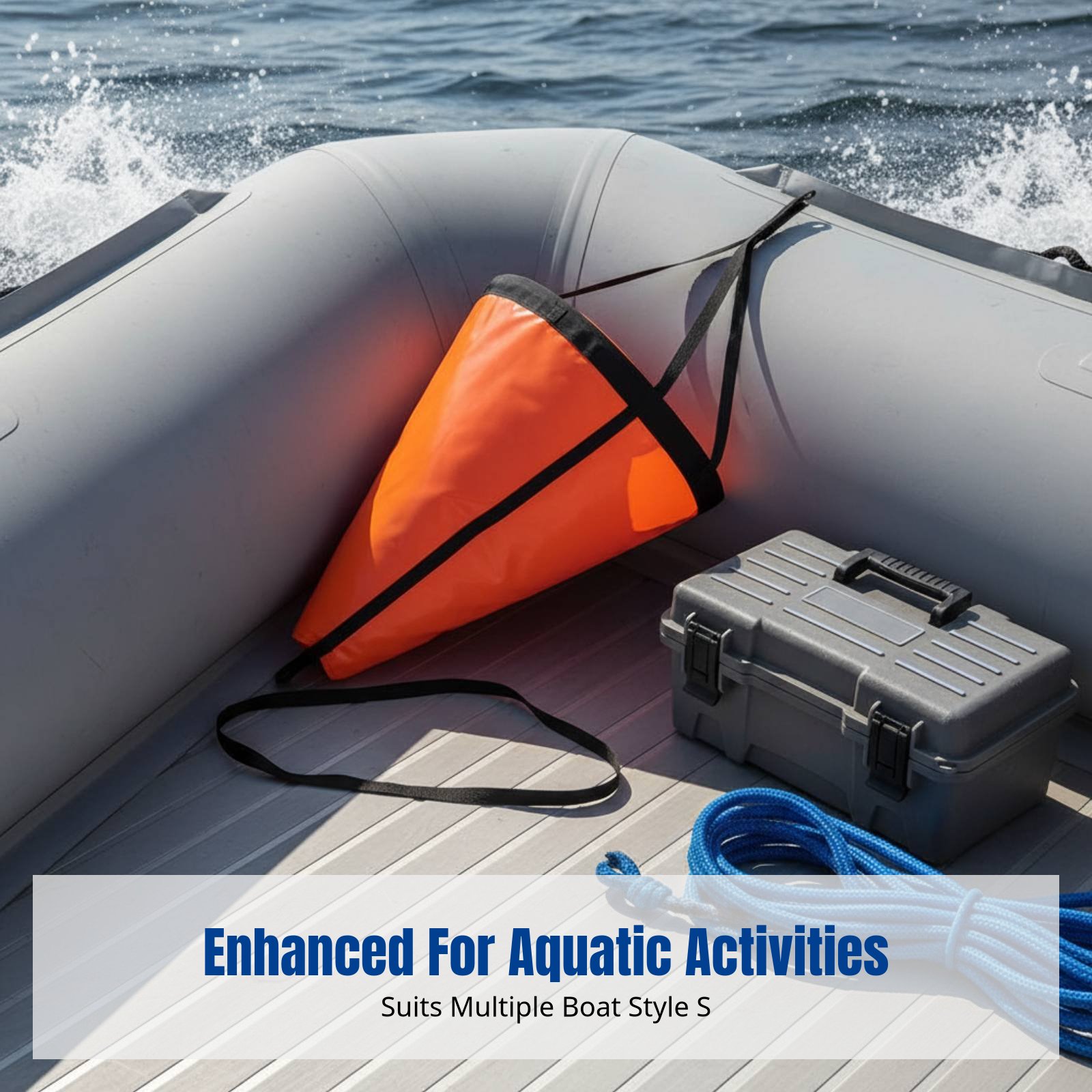 Boat Sea Anchor, PVC Umbrella  - Fishing Kayak Anchor reseña y precio