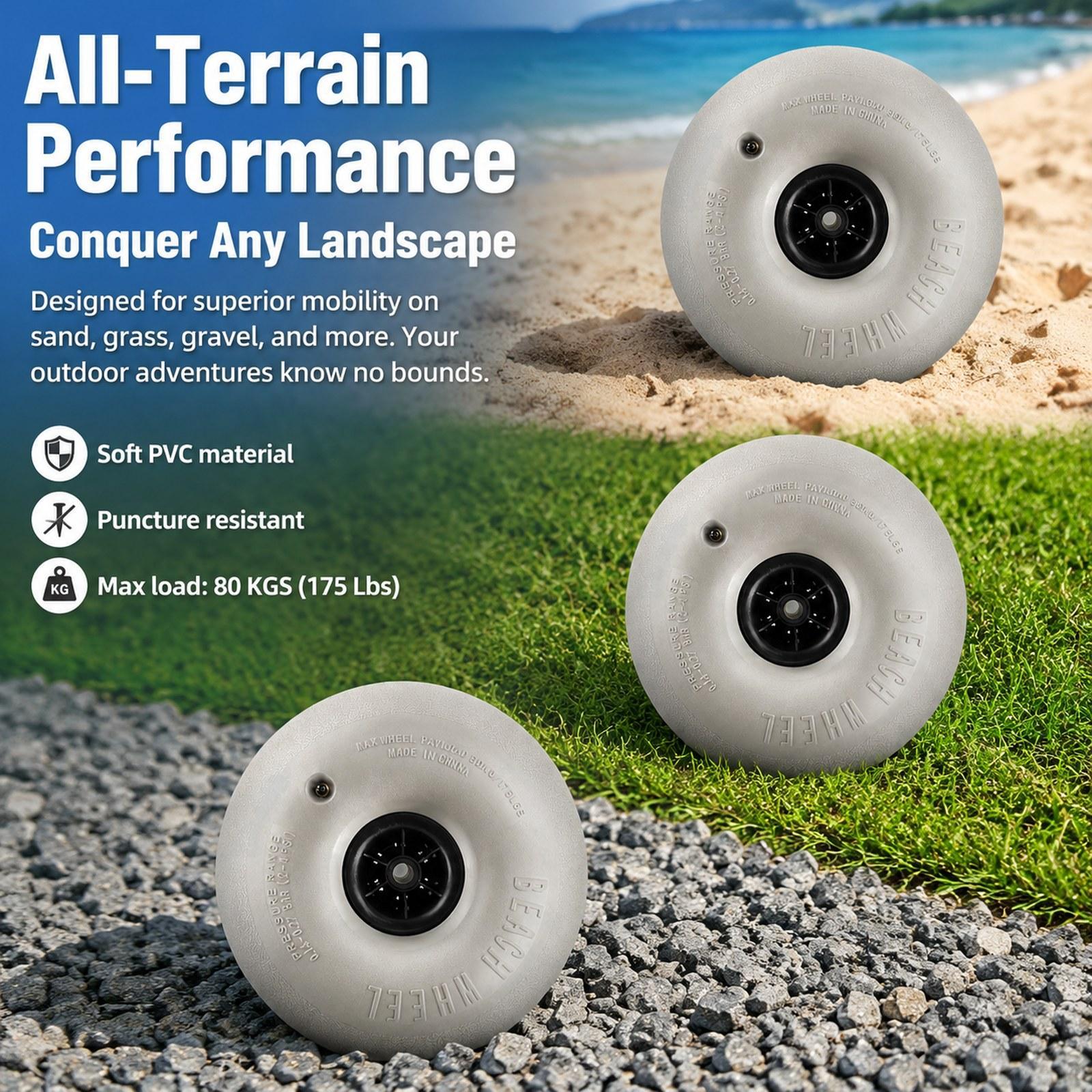 16 inch Balloon Wheels Big San - Fishing Kayak Cart reseña y precio