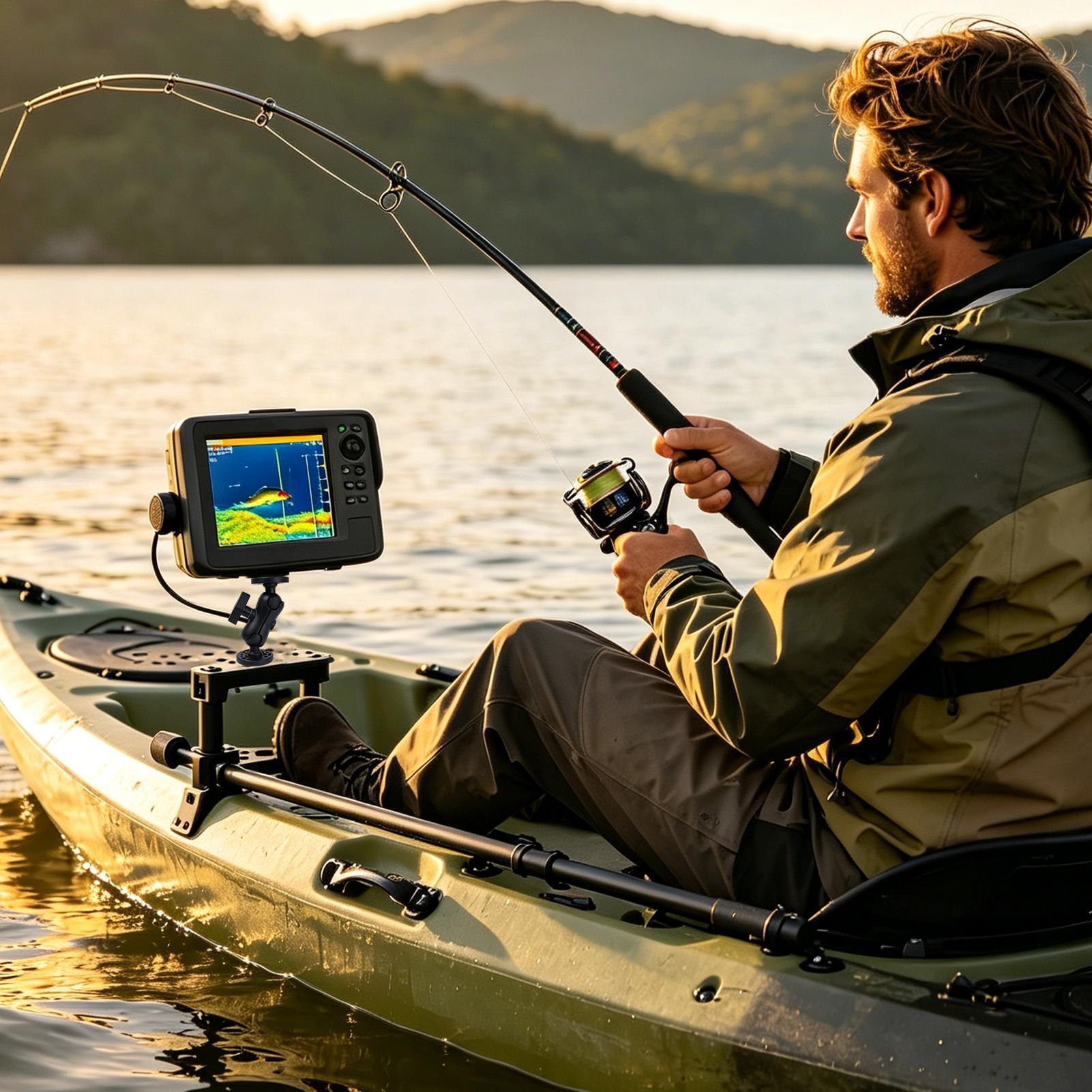 Kayak Fish Finder Mount 360 De - Fishing Kayak Fish Finder Mount reseña y precio