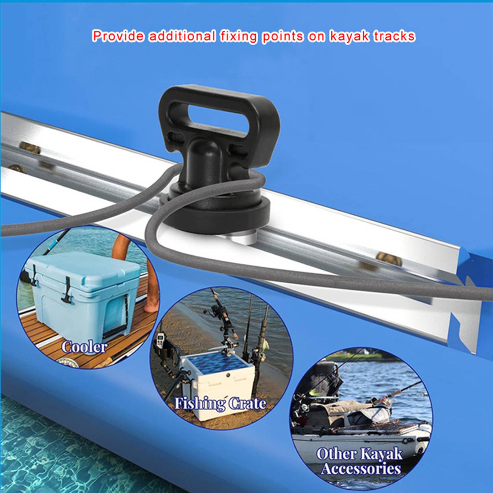 4pcs Kayak Track Mount Vertica - Fishing Kayak Crate reseña y precio