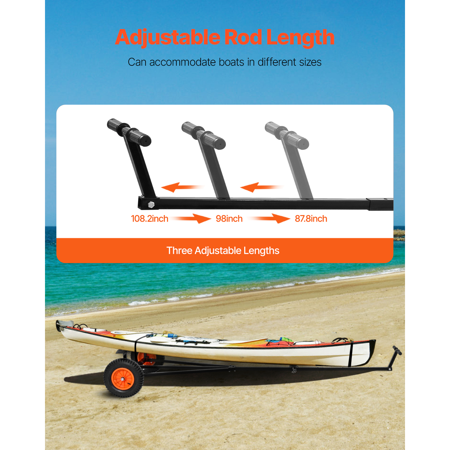 SucceBuy 420lbs Boat Trailer D - Fishing Kayak Sit On Top reseña y precio