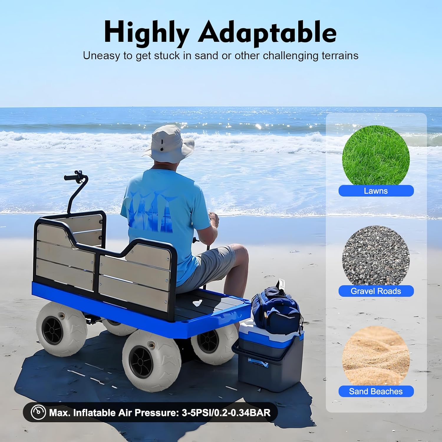 Beach Balloon Wheels 2 Pack 9  - Fishing Kayak Cart reseña y precio