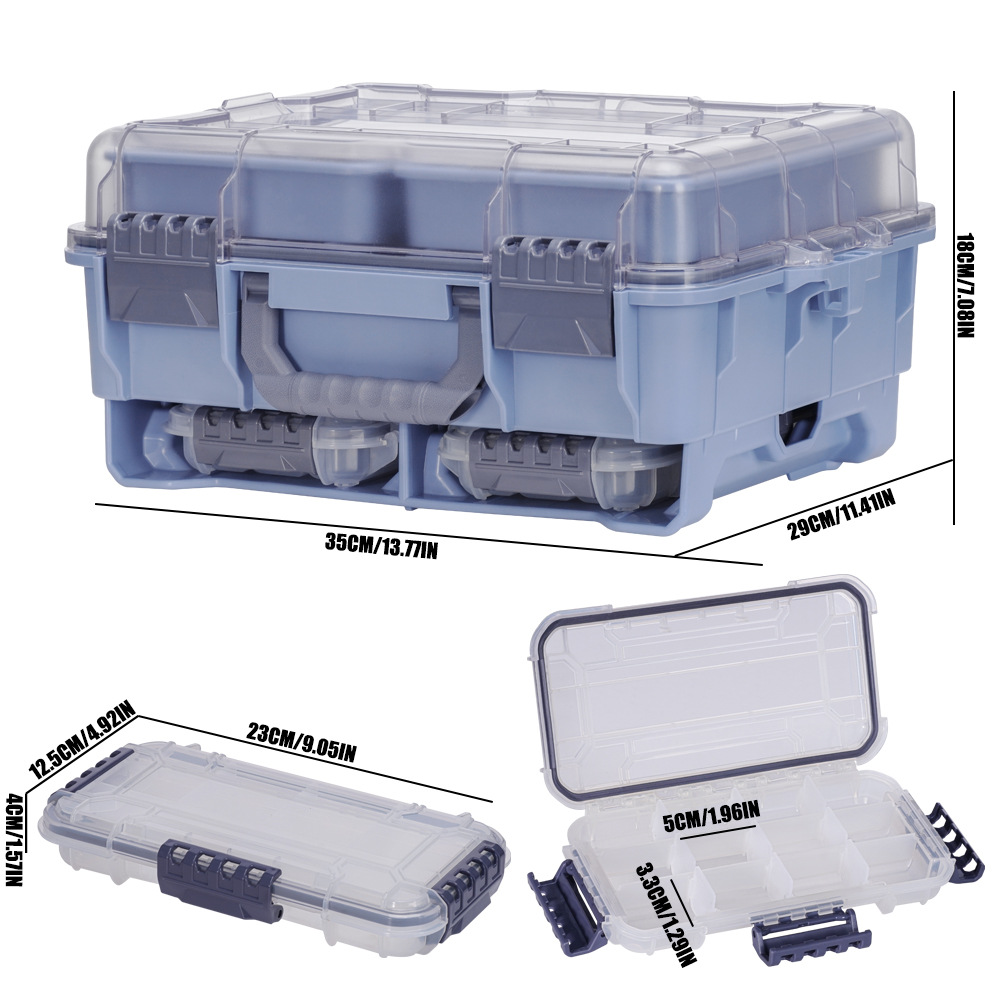 Folding Plastic Boxes Bait Sto - Fishing Kayak Crate reseña y precio