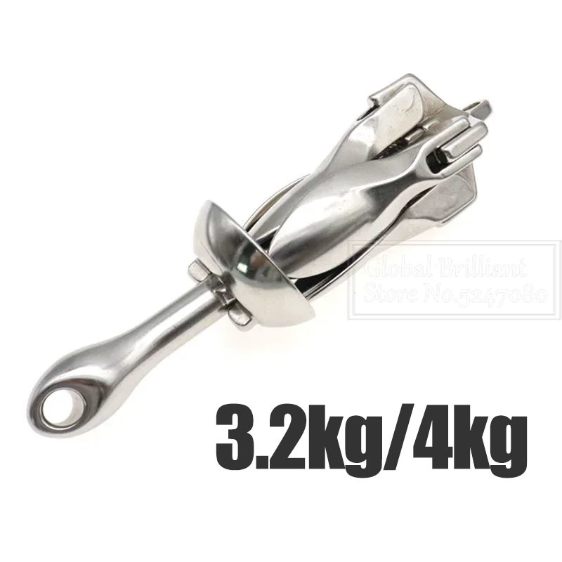 3.2KG/4KG Boat Stainless Steel - Fishing Kayak Anchor reseña y precio