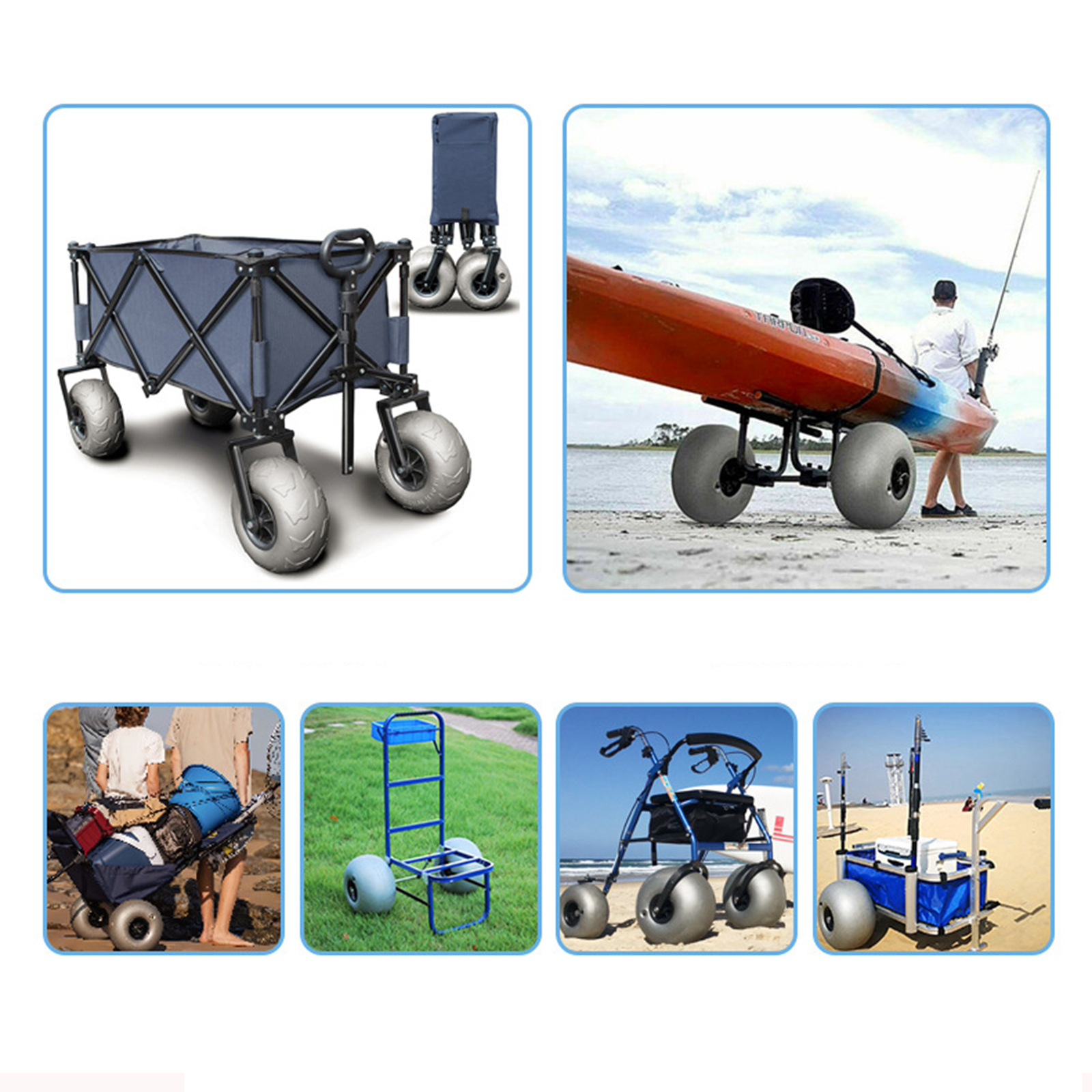 10In Balloon Wheels Profession - Fishing Kayak Cart reseña y precio
