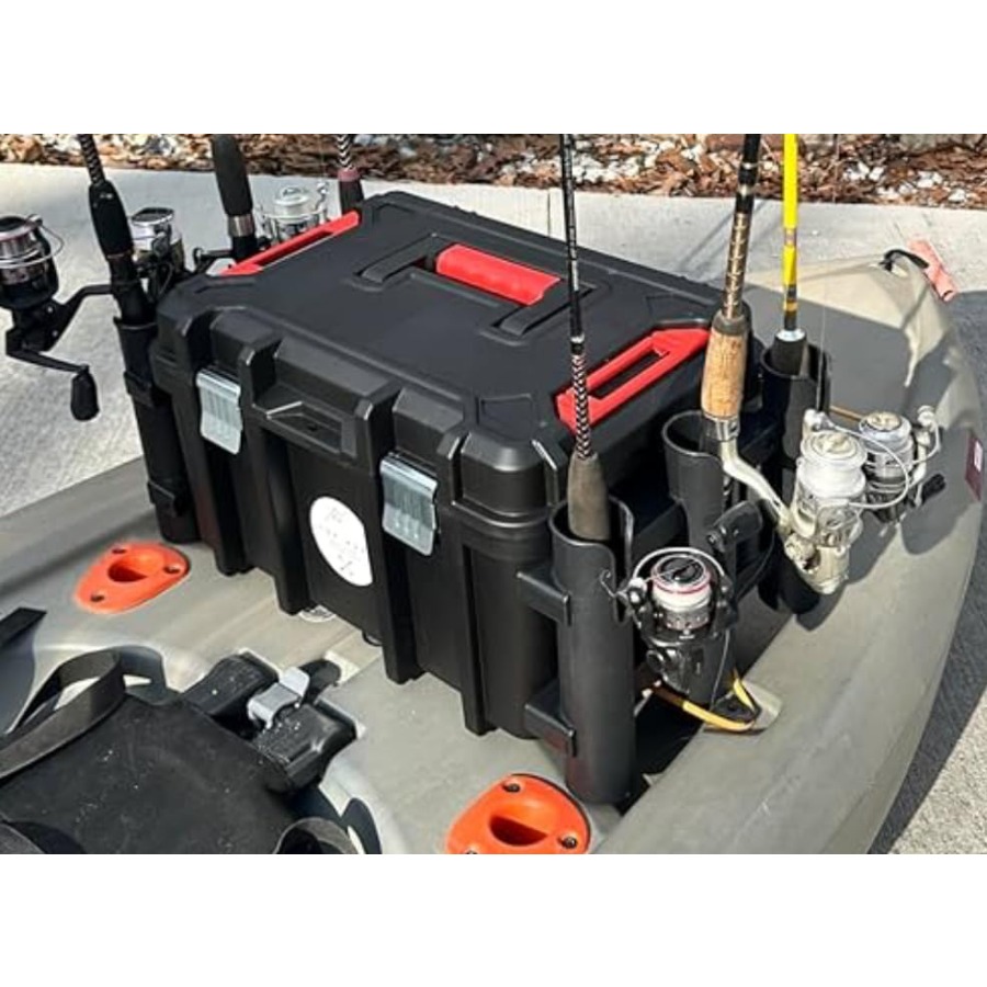Kayak Fishing Crate - 6 Integr - Fishing Kayak Rod Holder reseña y precio