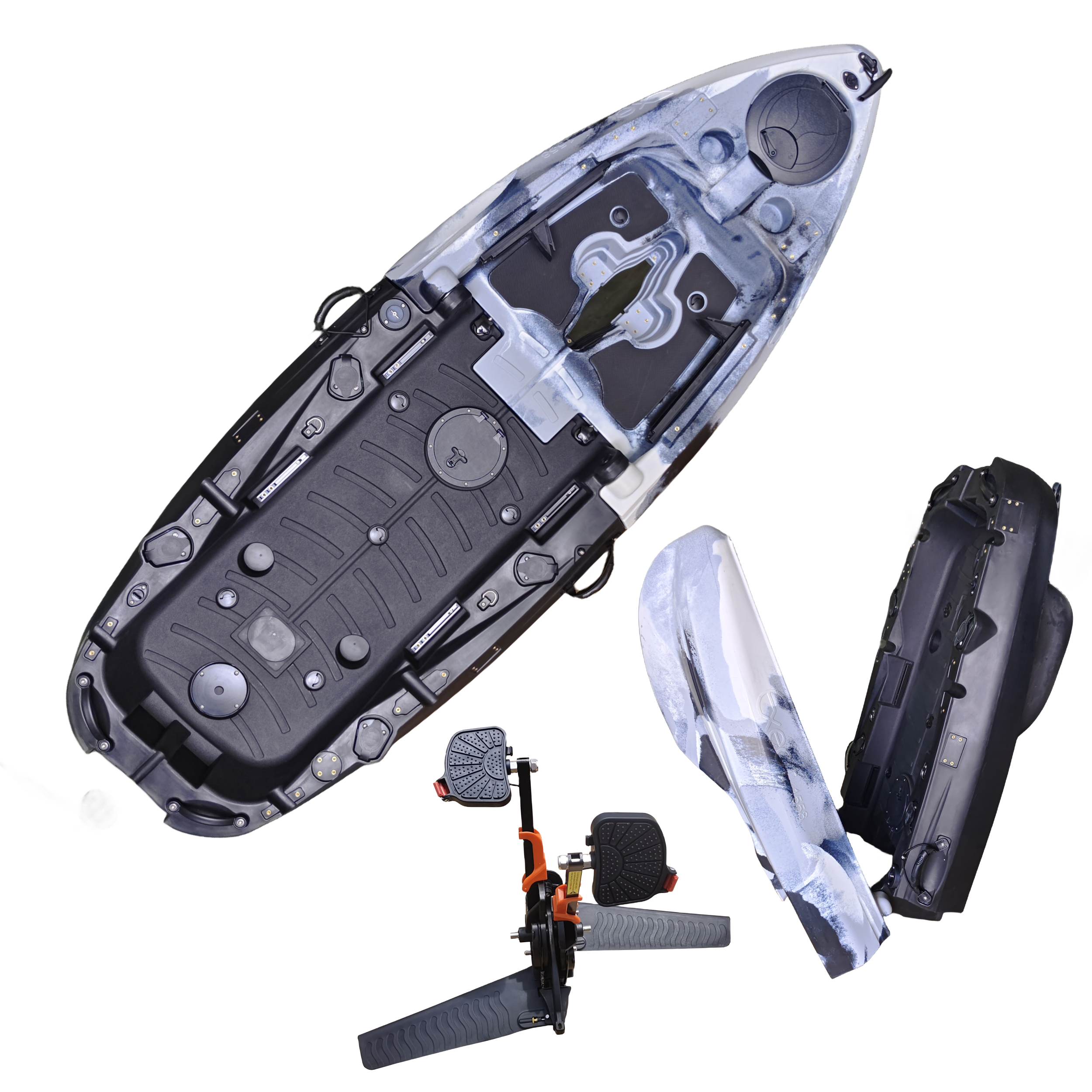 Plastic Kayak Pedal Kayak Fish - Fishing Kayak Seat reseña y precio