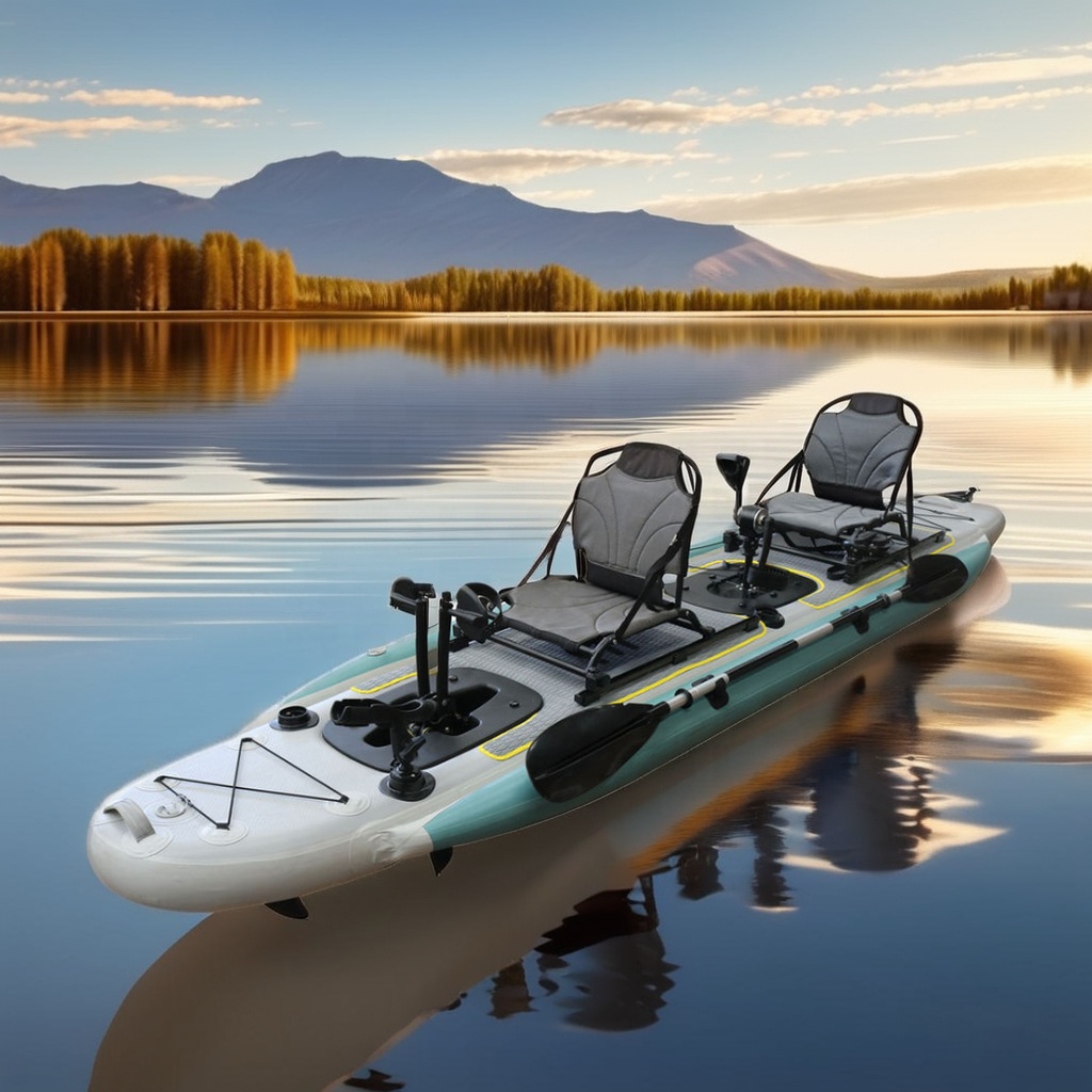 14ft Inflatable Fishing Canoe  - Fishing Kayak Seat reseña y precio