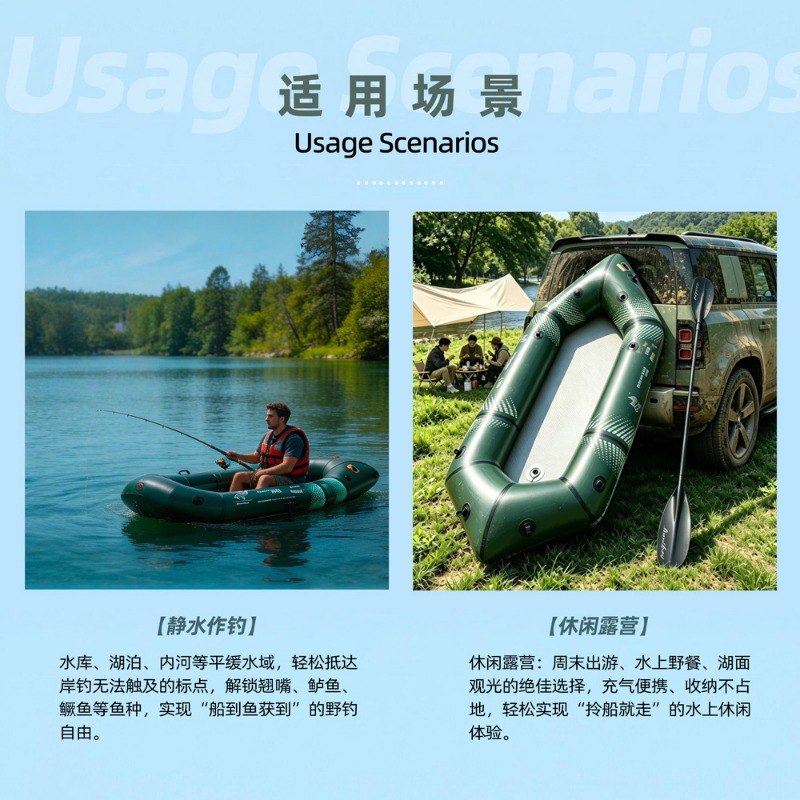 BLFst Fly Fishing Boat TPU Bac - Fishing Kayak Inflatable reseña y precio