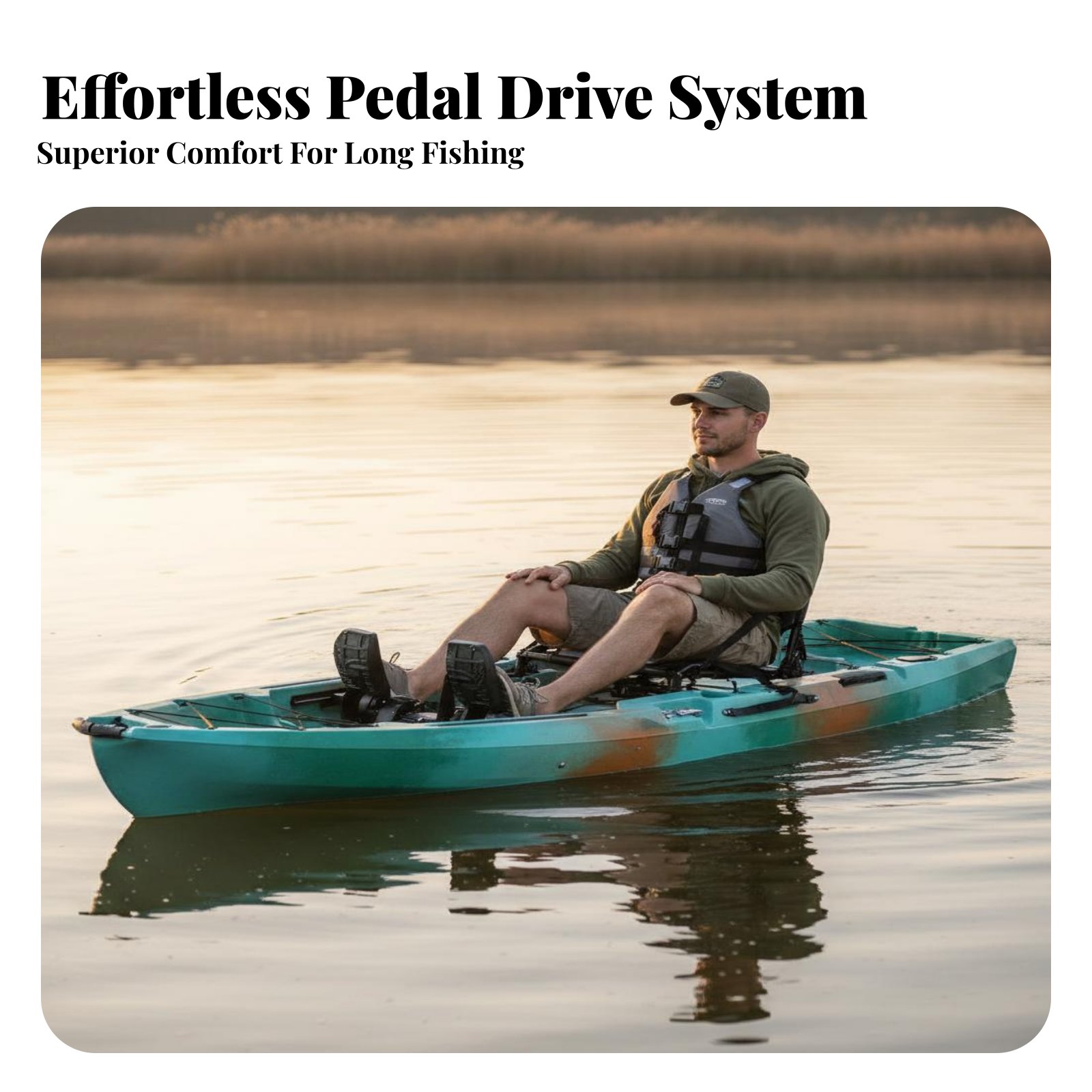 Pedal Drive Fishing Boat Folda - Fishing Kayak Pedal Drive reseña y precio