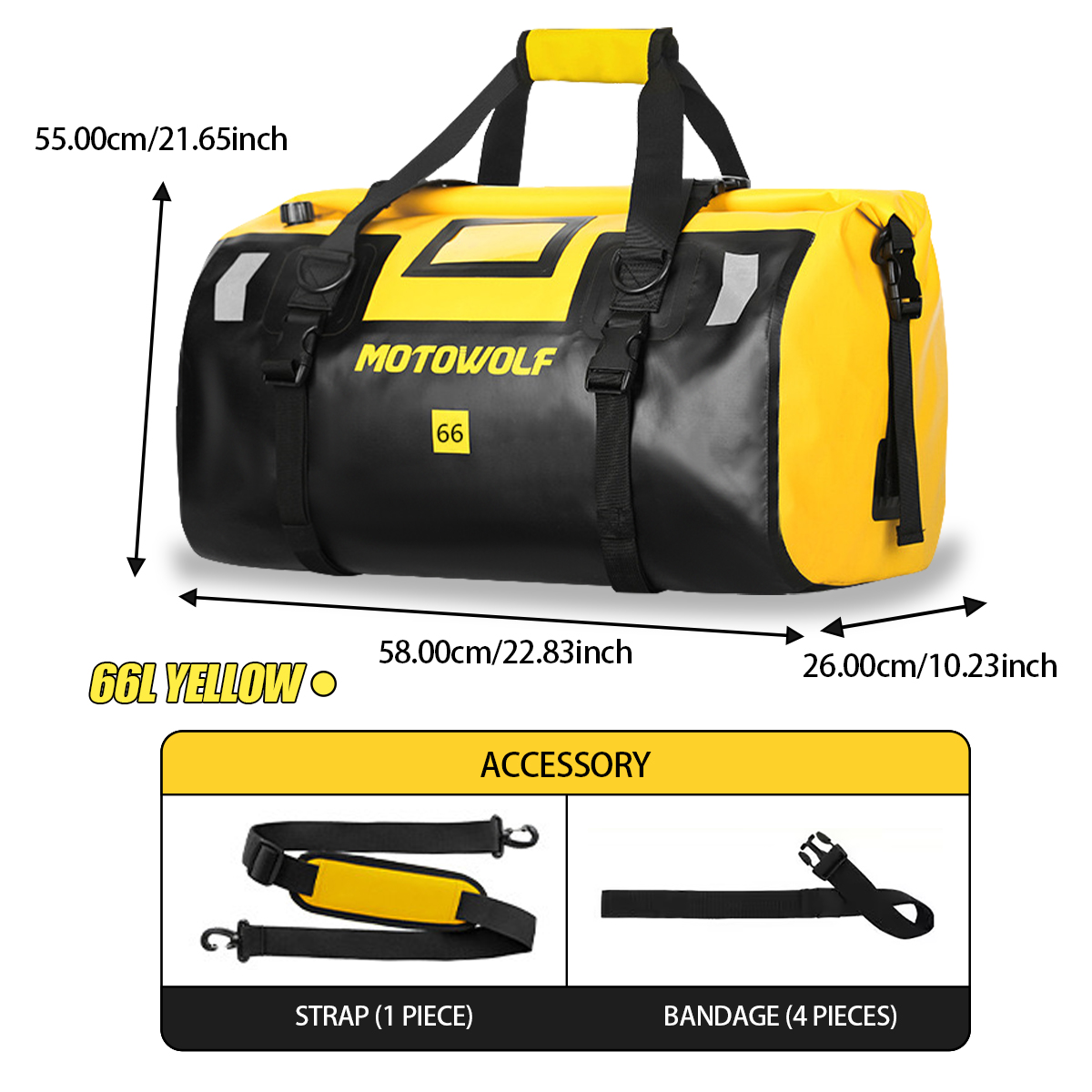 Waterproof Duffel Bag 40L/66L  - Fishing Kayak Storage Bag reseña y precio