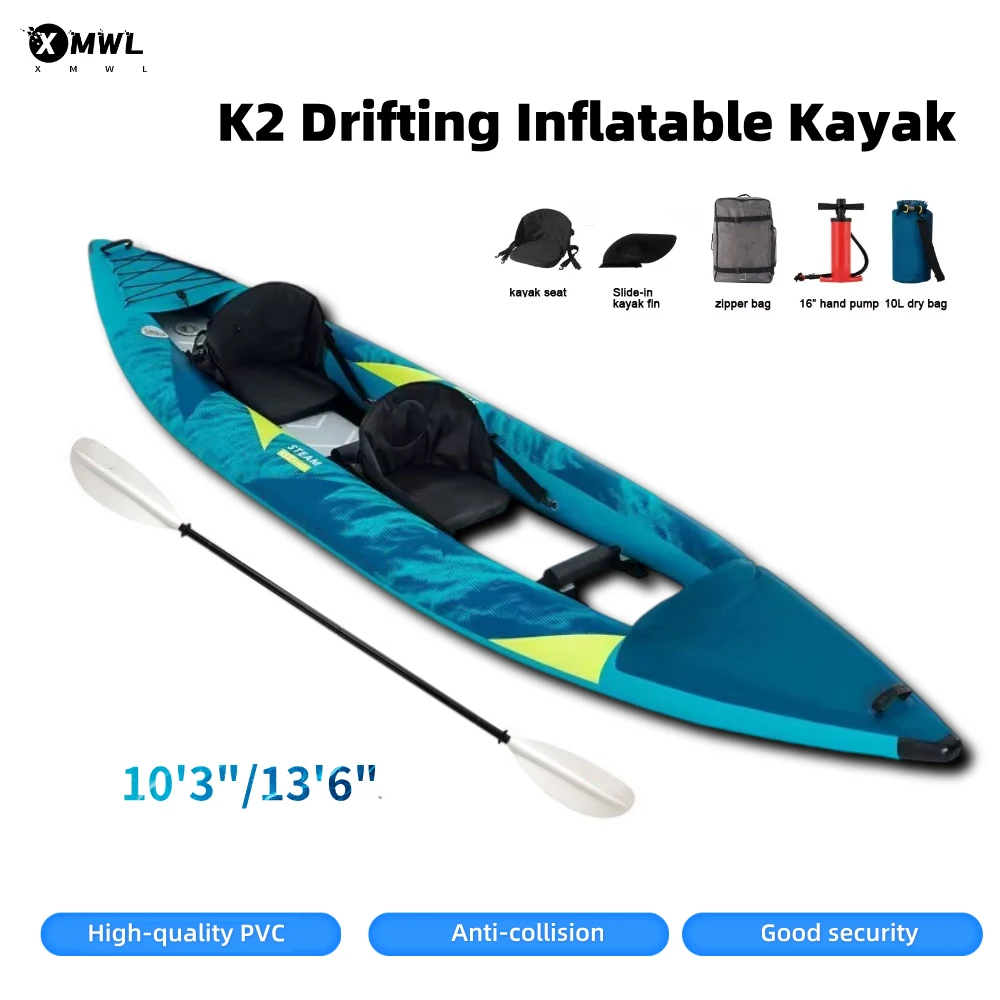 Canoe Kayak Inflatable Boat 1- - Fishing Kayak Paddle reseña y precio