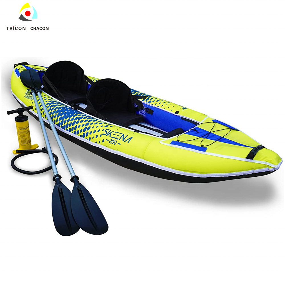 Adult Inflatable Fishing Canoe - Fishing Kayak Paddle reseña y precio