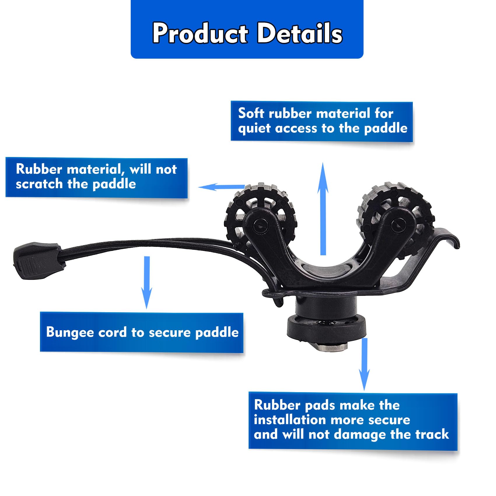 Kayak Rail Paddle Holder Kayak - Fishing Kayak Storage Bag reseña y precio
