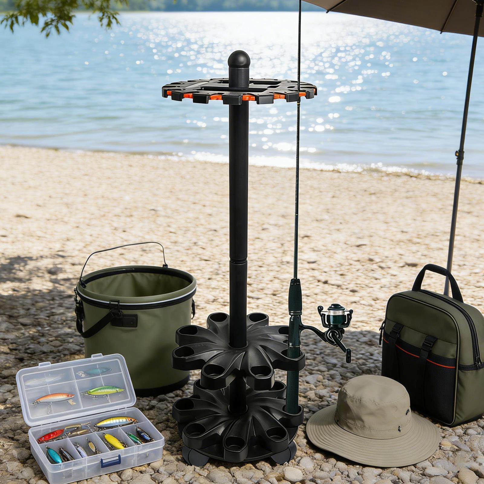 Fishing Rod Racks Angling Pole - Fishing Kayak Rod Holder reseña y precio