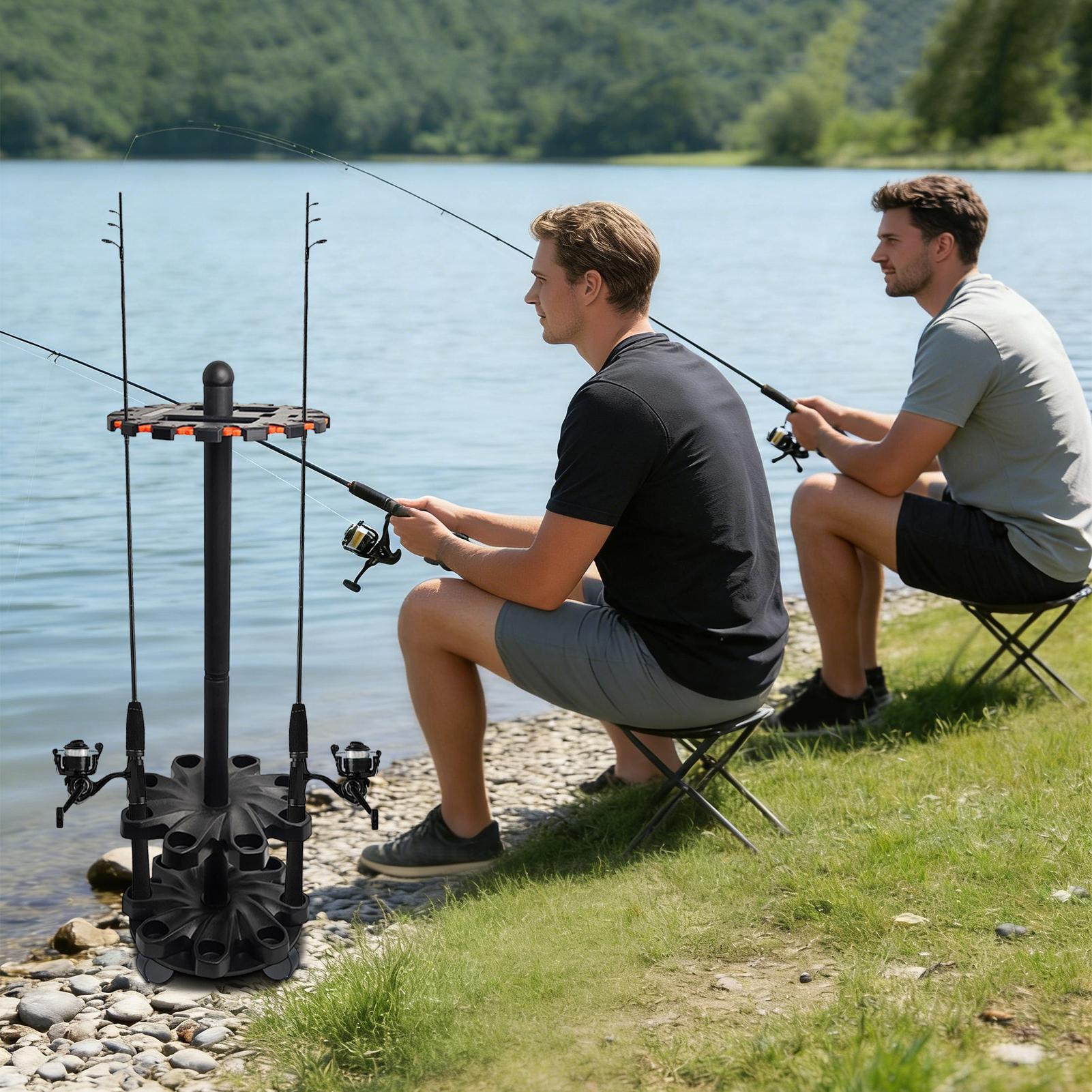 Fishing Rod Racks Angling Pole - Fishing Kayak Rod Holder reseña y precio
