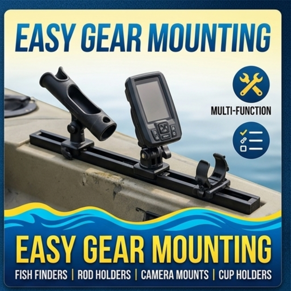 ABS Side Mount Kayak Slide Tra - Fishing Kayak Storage Bag reseña y precio