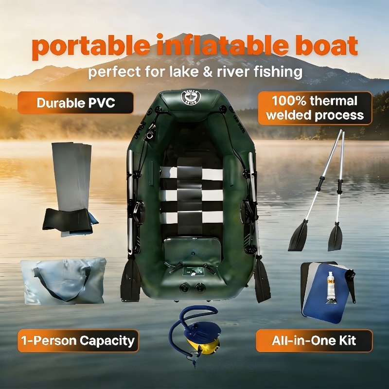 1 Person Fishing Boat Cheap In - Fishing Kayak Inflatable reseña y precio
