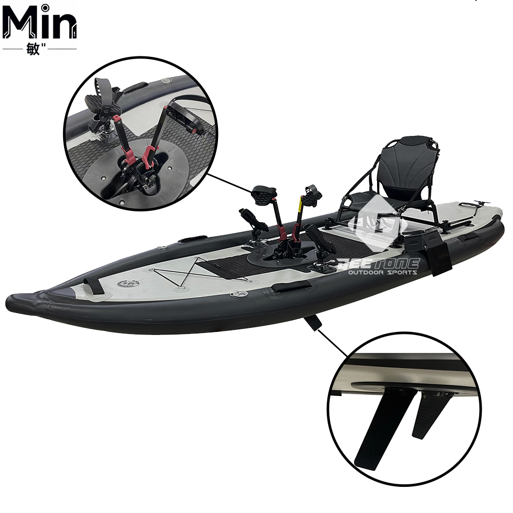 1000D PVC Inflatable Pedal Dri - Fishing Kayak Pedal Drive reseña y precio
