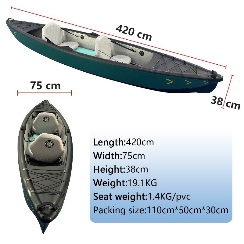 New Design 4.2m Portable Infla - Fishing Kayak Inflatable reseña y precio
