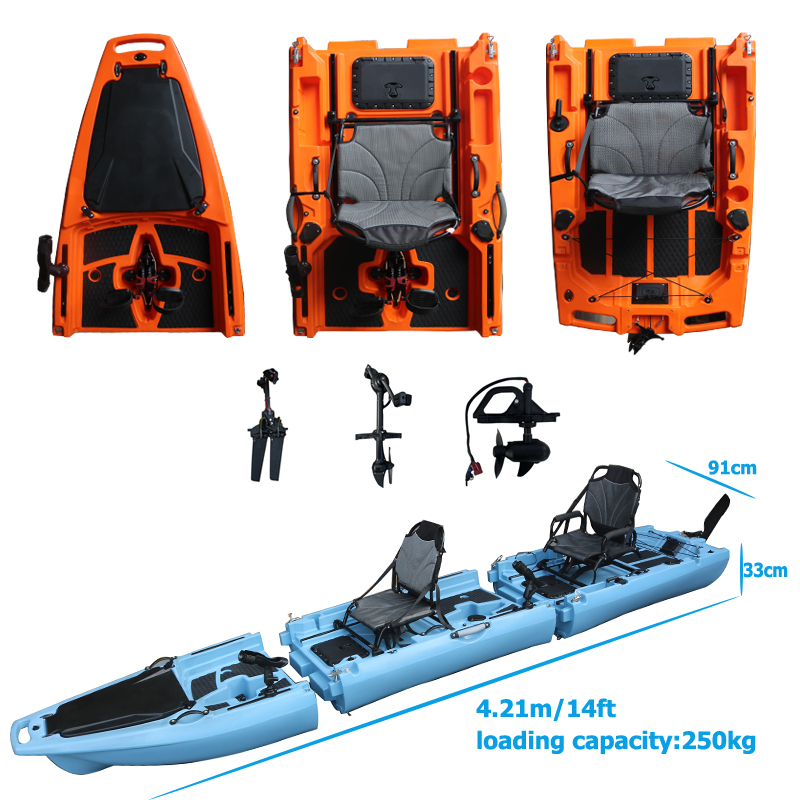 14FT 2 Person Detachable  Peda - Fishing Kayak Sit On Top reseña y precio