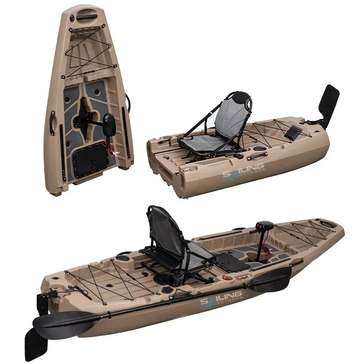 9.5ft 1 Person Folding Plastic - Fishing Kayak Pedal Drive reseña y precio