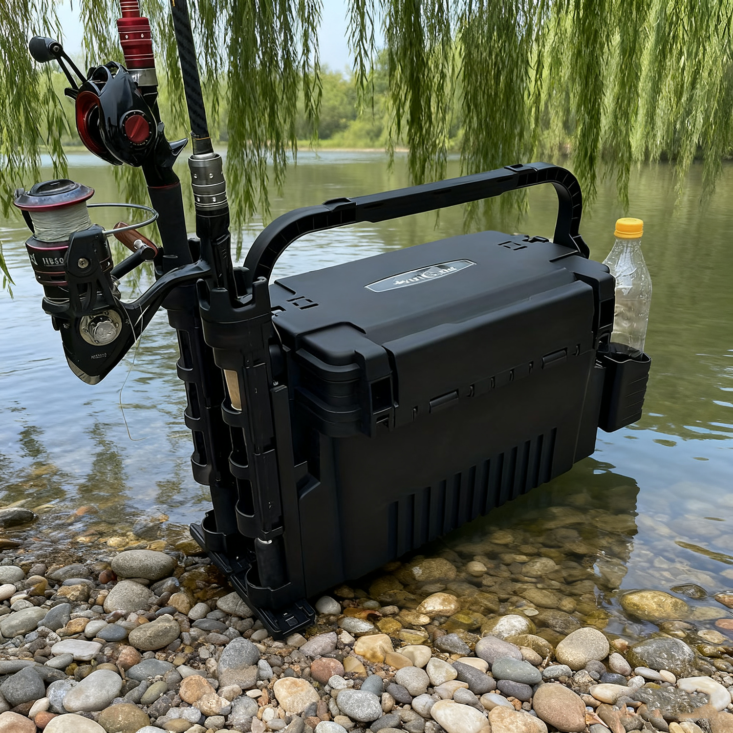 Heavy Duty Fishing Tackle Stor - Fishing Kayak Crate reseña y precio