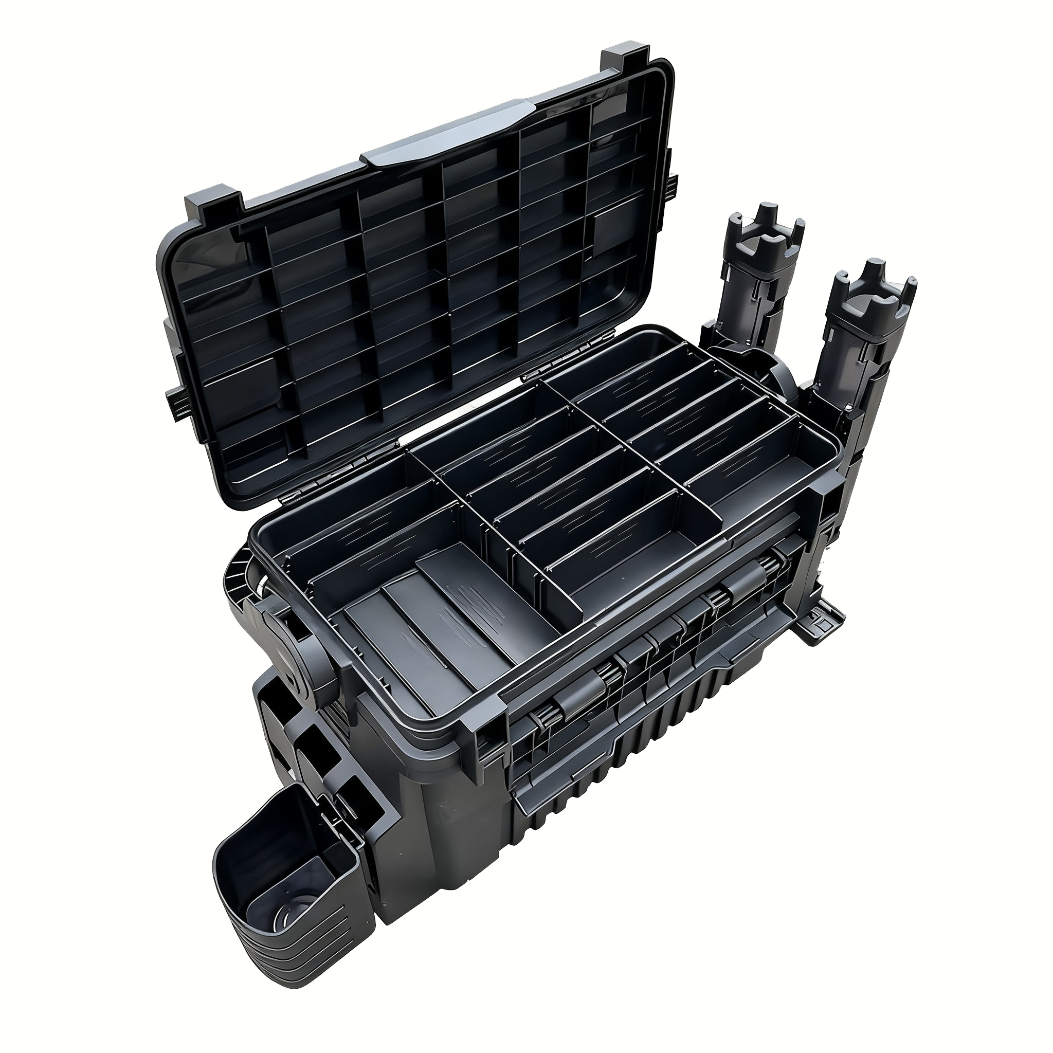 Heavy Duty Fishing Tackle Stor - Fishing Kayak Crate reseña y precio