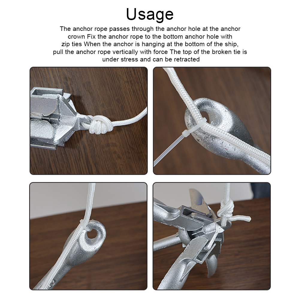 0.7KG 1.5KG Grapnel Anchor wit - Fishing Kayak Anchor reseña y precio