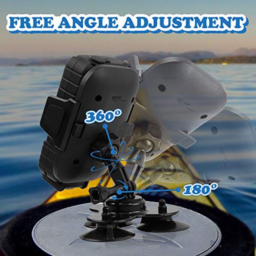Strong Suction Phone Mount Bas - Fishing Kayak Fish Finder Mount reseña y precio