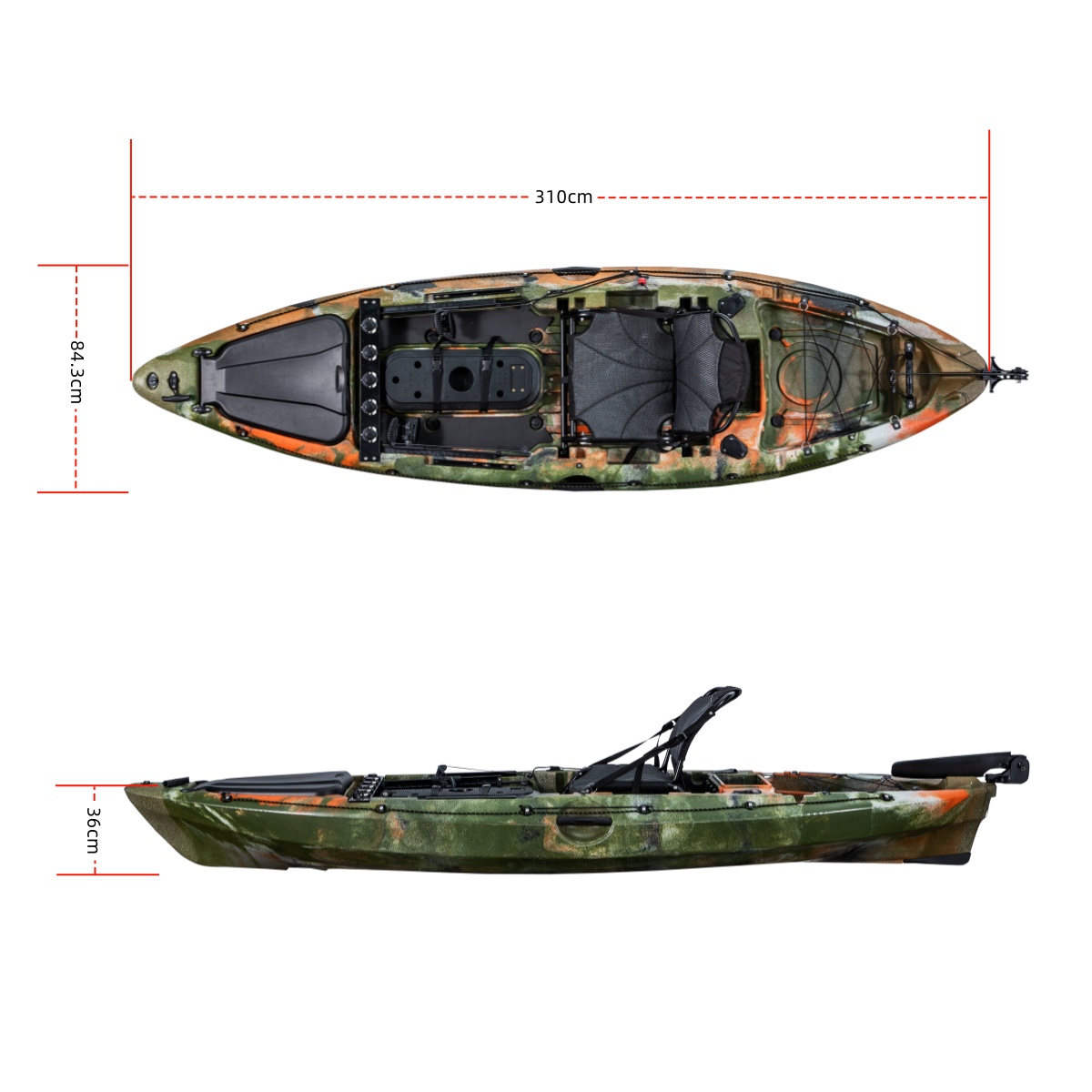 First-class Single Fishing Kay - Fishing Kayak Rod Holder reseña y precio