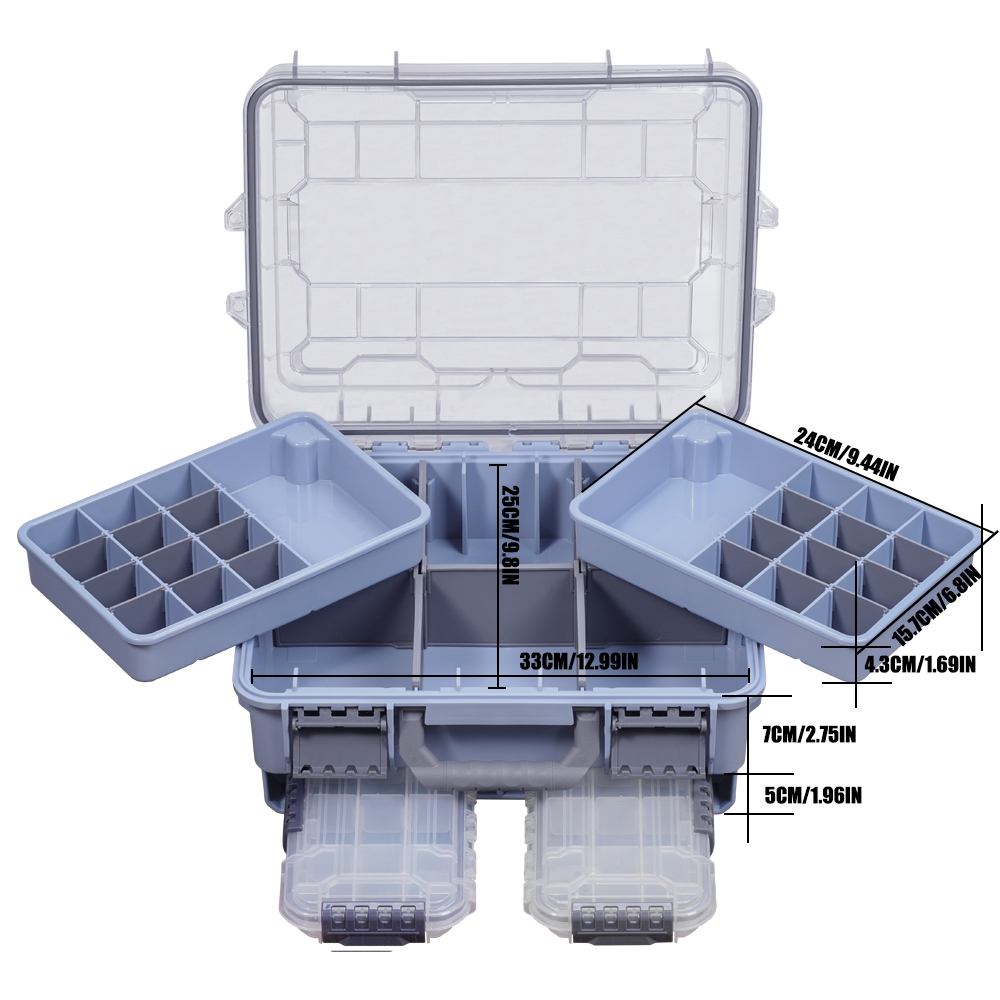SAMOLLA Fishing Tackle Box Lar - Fishing Kayak Crate reseña y precio