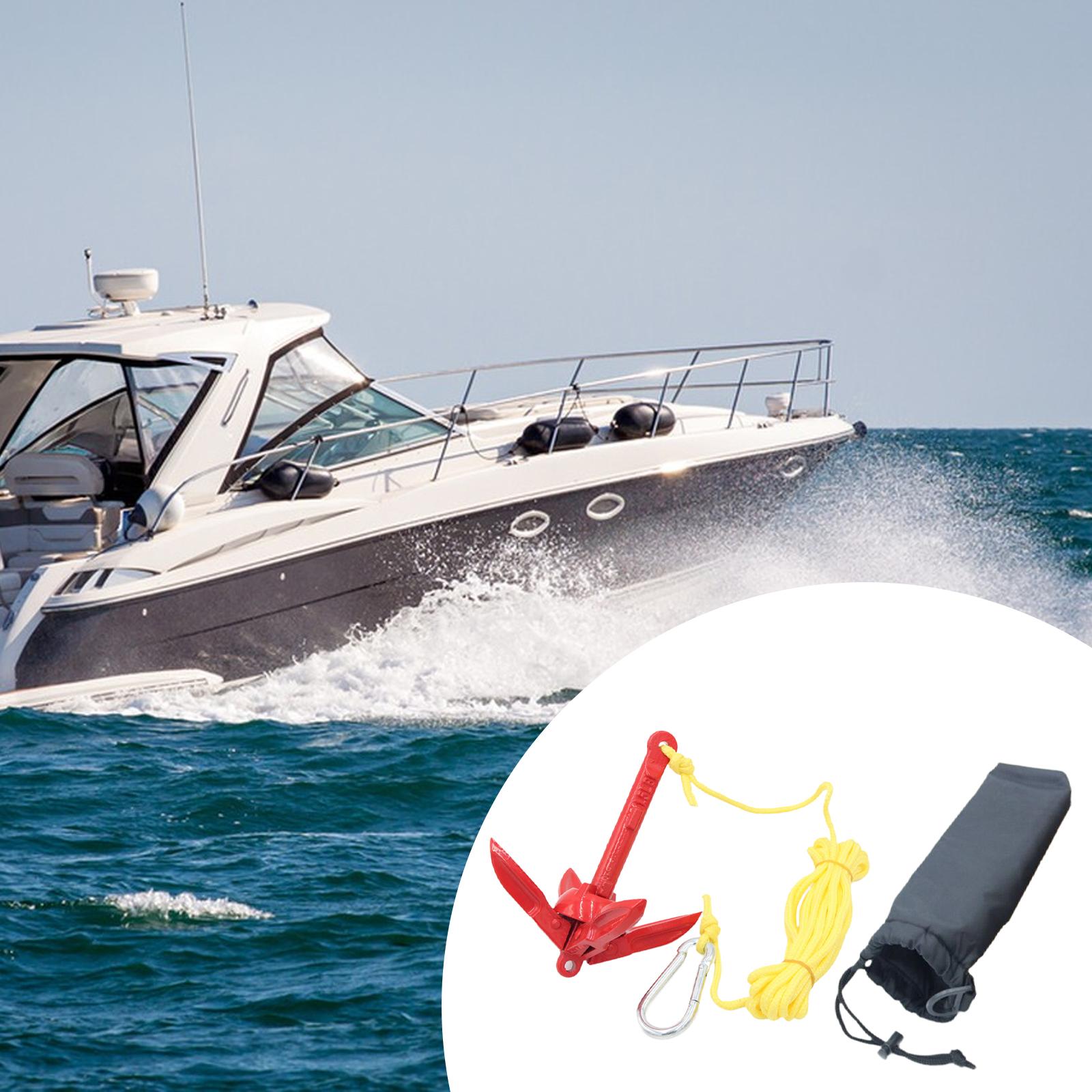 Carbon Steel Folding Boat Anch - Fishing Kayak Anchor reseña y precio